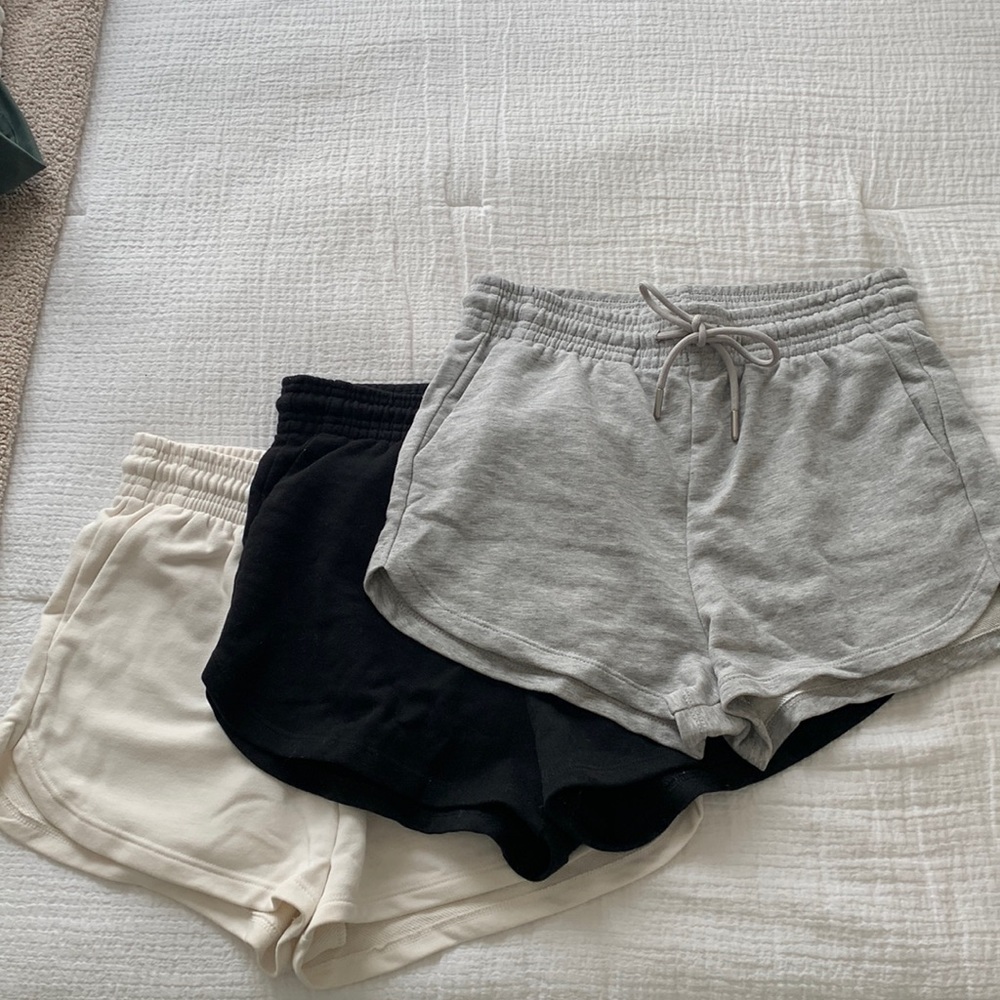 3 pairs of H&M sweatshorts